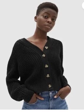 Everlane Textured Cotton Cardigan
